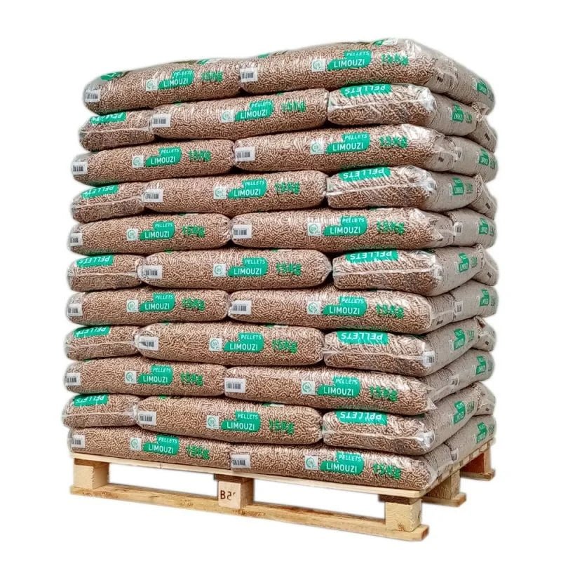Pellets Limouzi ENplus A1 – Palé de 66 Sacos de 15 kg - Pellets de madera