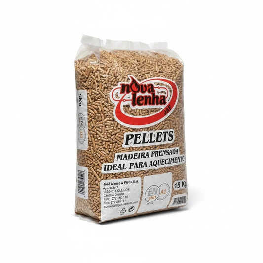 Pellets NovaLenha A1 Plus Certificados – Palé de 1155 kg de Pino 100% Natural - Pellets de madera