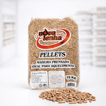 Pellets NovaLenha A1 Plus Certificados – Palé de 1155 kg de Pino 100% Natural - Pellets de madera